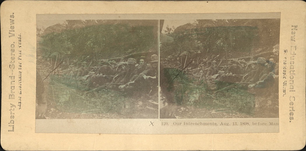 Our Intrenchments, August 13, 1898, before Manilla [Manila].
